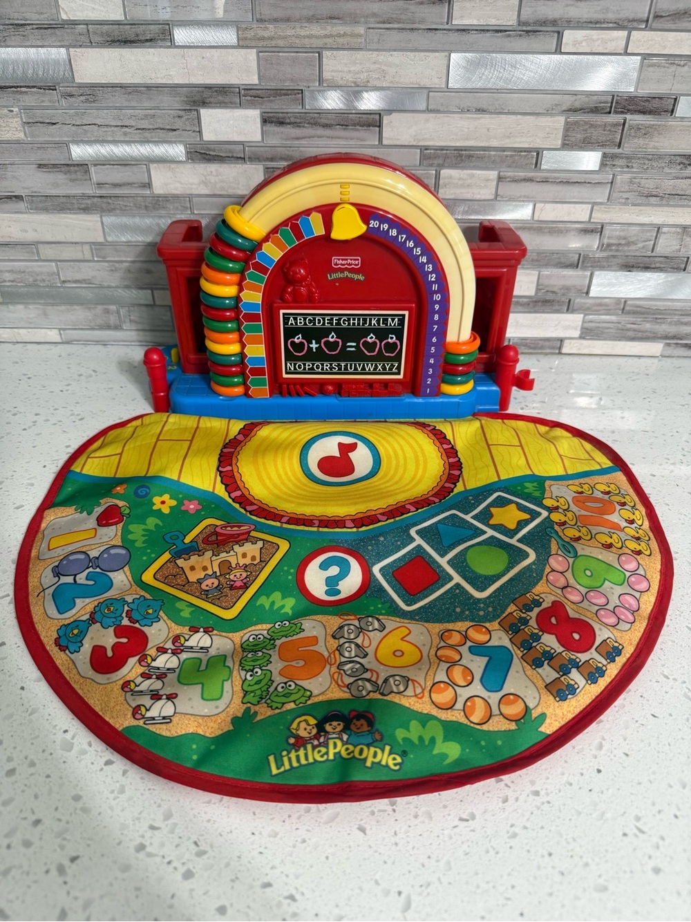 Fisher Price Little People Time To Learn Preschool Numbers Mat